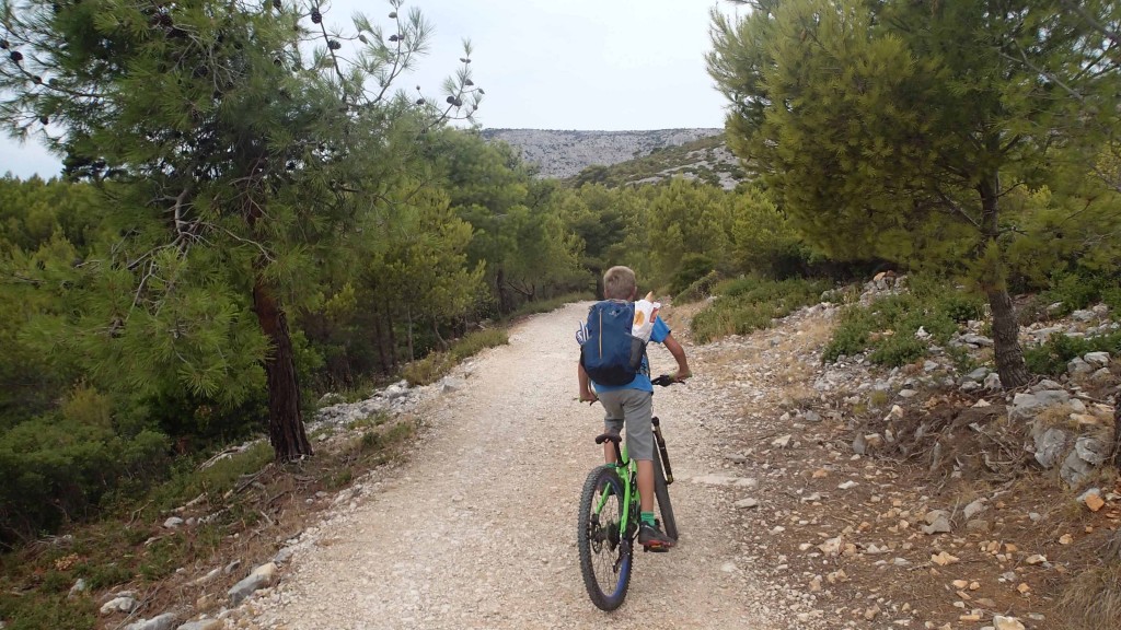 Weg wird weiter unten zunehmend schottriger