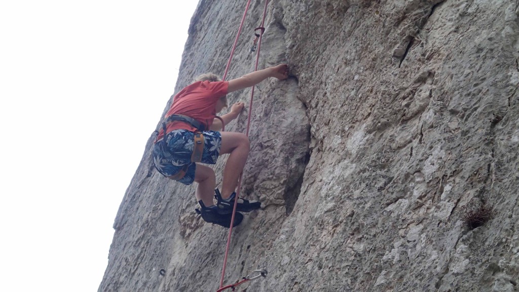 Route direkt am Strand