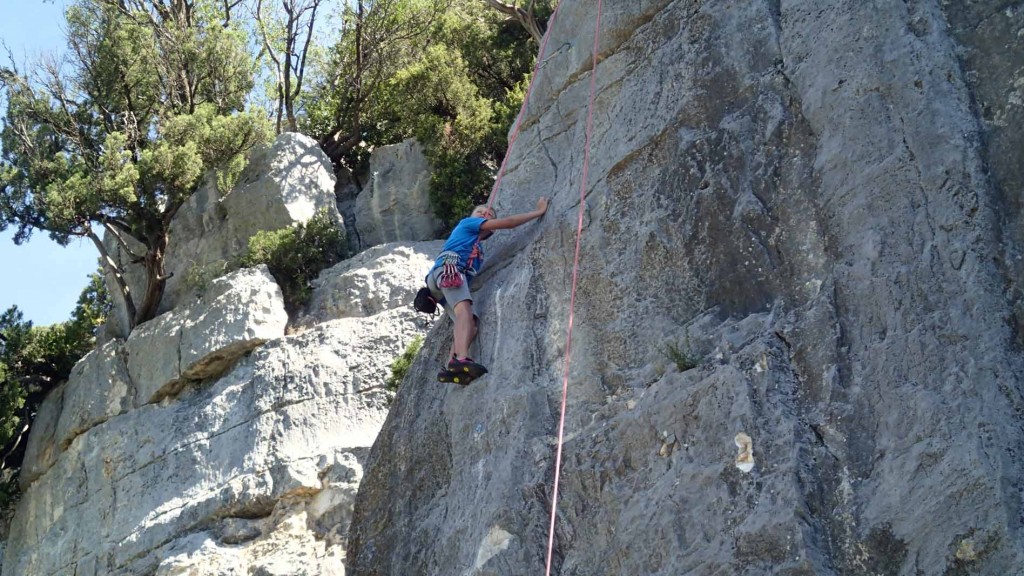 Schatten bis 14 Uhr, dann wird's sowieso Zeit für den Verdon