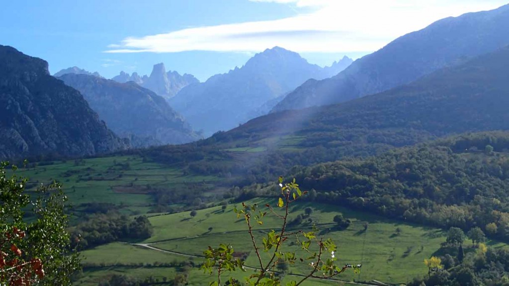 Der Ausblick aus dem Klettergebiet Poo de Cabrales 