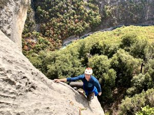 Entspanntes Klettern in der ersten 6a+