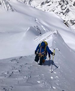 Kurzes Seil am Westgrat